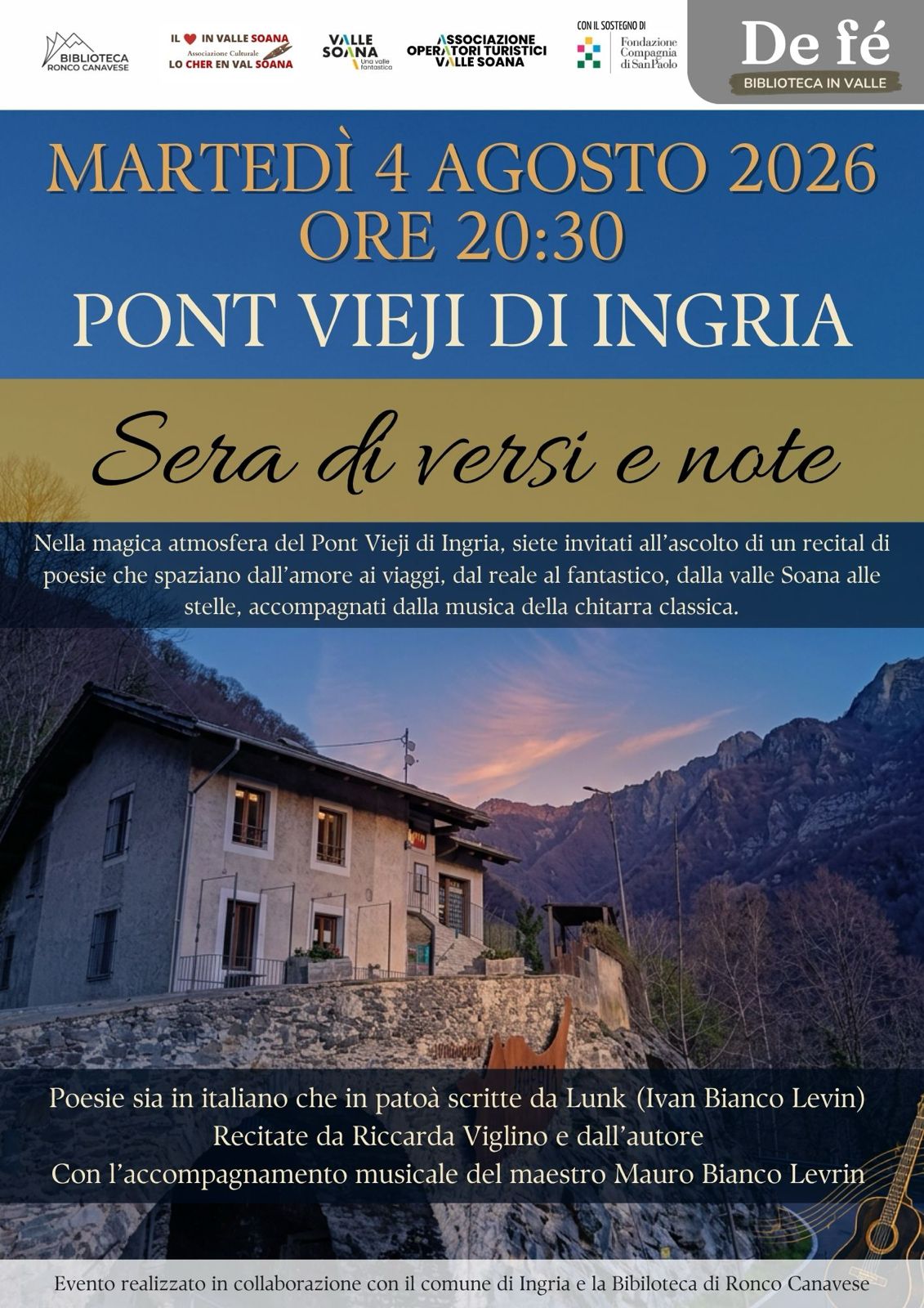 Immagine di Sera di versi e note