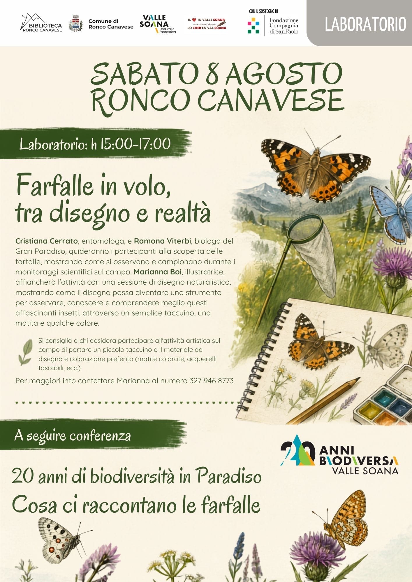 Immagine di FARFALLE IN VOLO, TRA DISEGNO E REALTÀ
